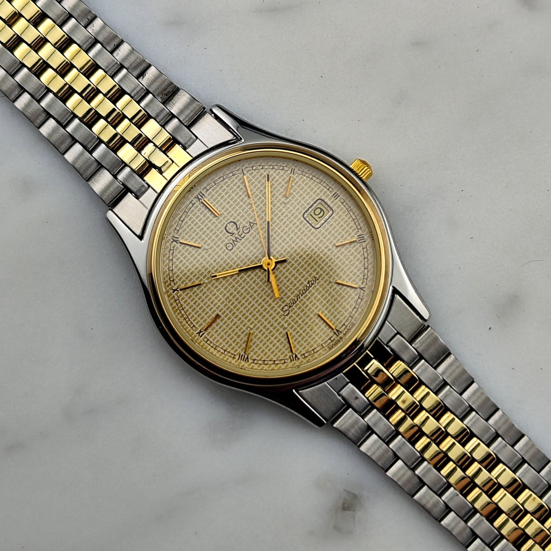 Omega Seamaster Quarz Two-Tone Comb Dial Ref. 196.0251