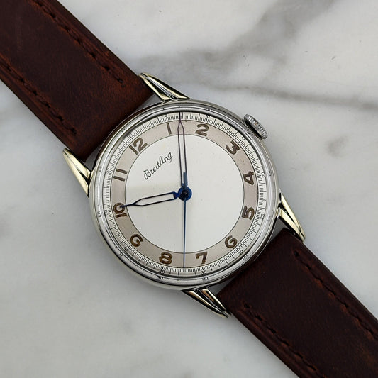 Breitling Genève White Dial Ref. 2907 – Vintage Handaufzug