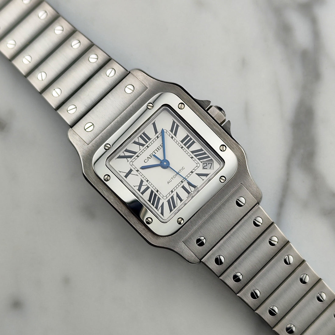 Cartier Santos Galbée 32mm Mega Fullset Wempe 2010 Ref. 2823