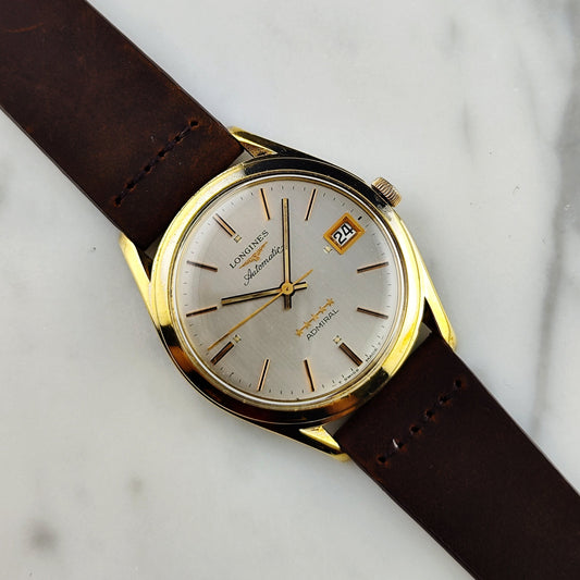 LONGINES Admiral Automatic Gold White Dial 1968 Serviced 06/2026 [REF. 8336]