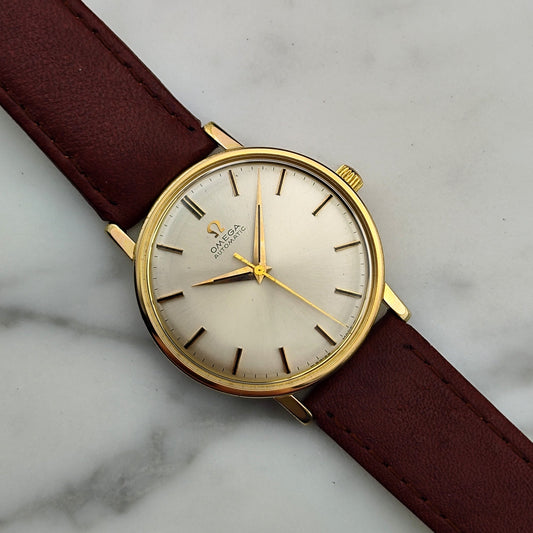 Omega Automatic Gold White Dial 1967 Ref. 161.00009 Serviced