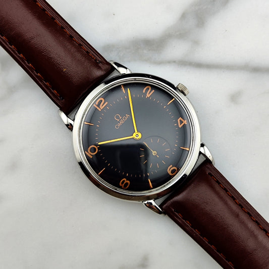 Omega Classic Automatic Black Dial 1947 Ref. 2398 Vintage