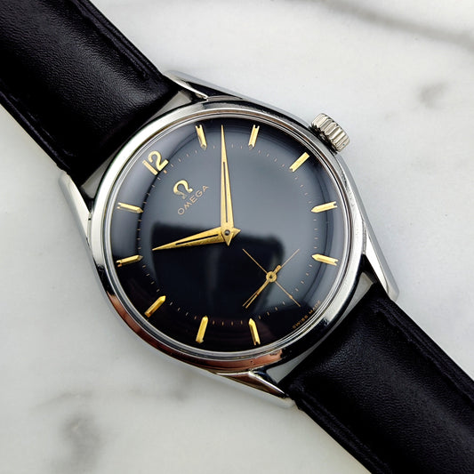 Omega Classic Black Dial 1956 Ref. 2881 Vintage Gold
