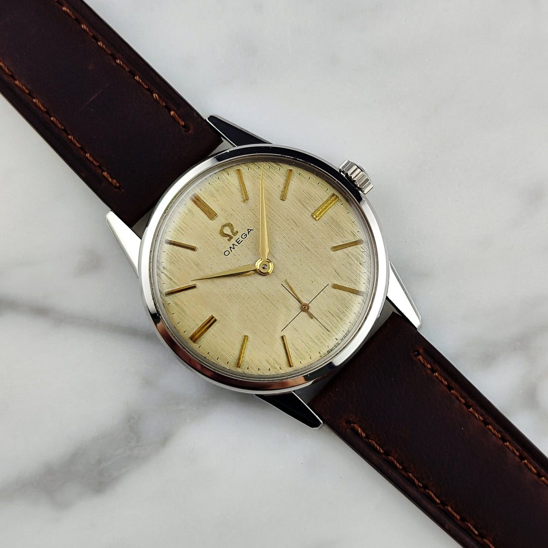 Omega Classic Ref. 14391 (1960) – Seltenes Linen Dial & zeitlose Vintage-Eleganz
