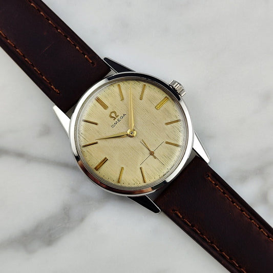 Omega Classic Ref. 14391 (1960) – Seltenes Linen Dial & zeitlose Vintage-Eleganz