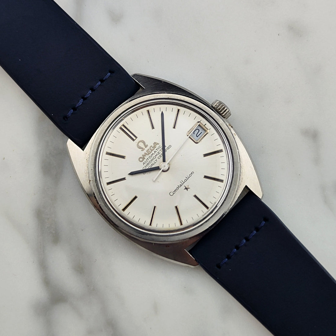Omega Constellation C-Shape Date Steel 1968 Ref. 168.017