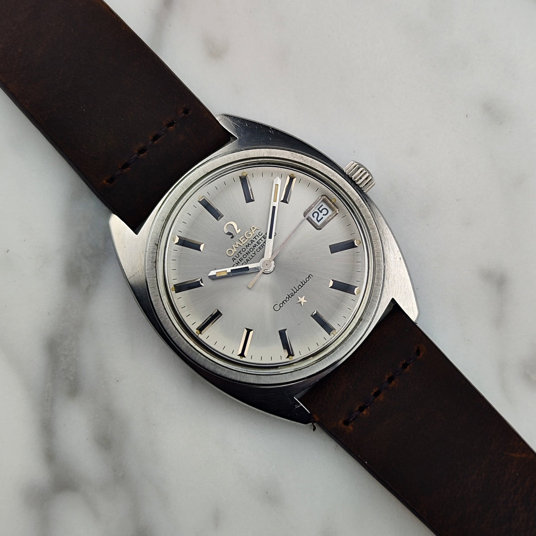 Omega Constellation C-Shape Date Steel 1970 Ref. 168.017