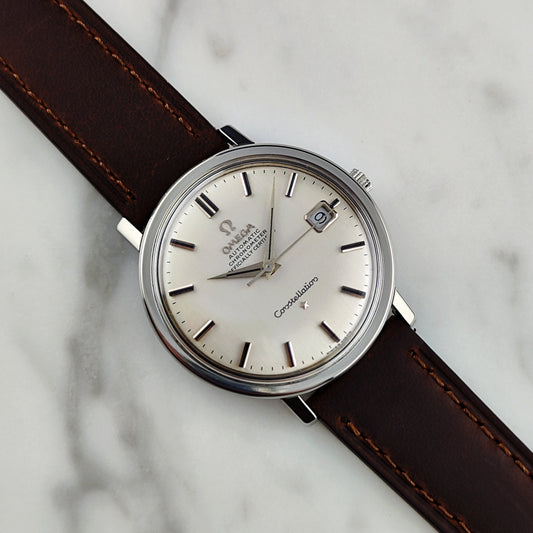 Omega Constellation Chronometer Ref. 168.004 – Elegante Linen Dial Vintage-Omega von 1966