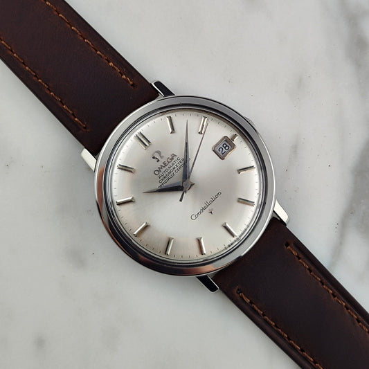 Omega Constellation Chronometer Silver Dial 1966 (Ref. 168.004) – Mint-Zustand, frisch serviced
