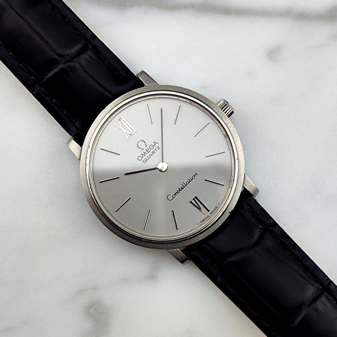 Omega Constellation Quartz Silber Ref. 191.0032 Vintage