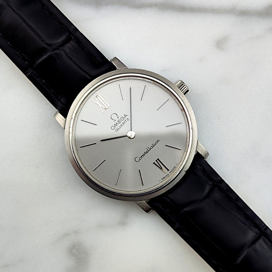 Omega Constellation Quartz Silber Ref. 191.0032 Vintage
