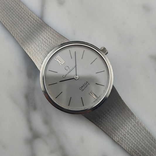 Omega Constellation Quartz Silber 1975 Ref. 191.0010