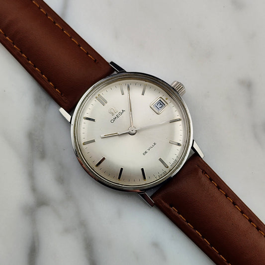 Omega De Ville Steel Date 1969 Ref. 136.019 Silver Dial
