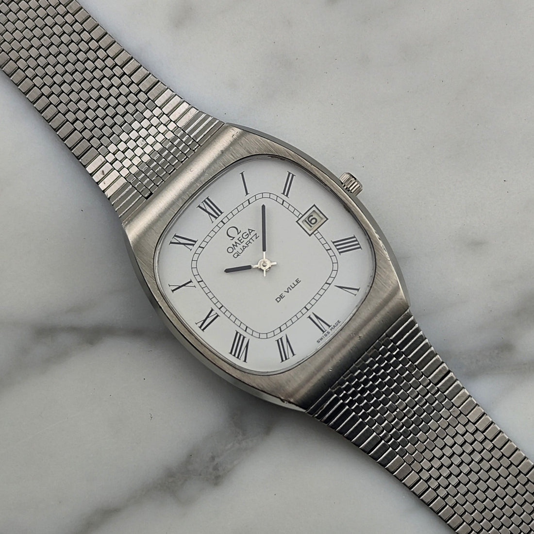 Omega De Ville Quarz 1976 Ref. 192.0029 – Weißes Römer-Zifferblatt
