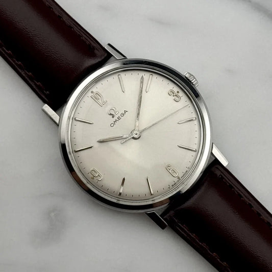 OMEGA Genève Numbers Dial Mercedes Signed Case [REF. 131.019]
