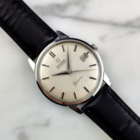 Vintage Omega Genève Automatic Date White Dial 1962 – Serviced 04/2026 [REF. 14703]