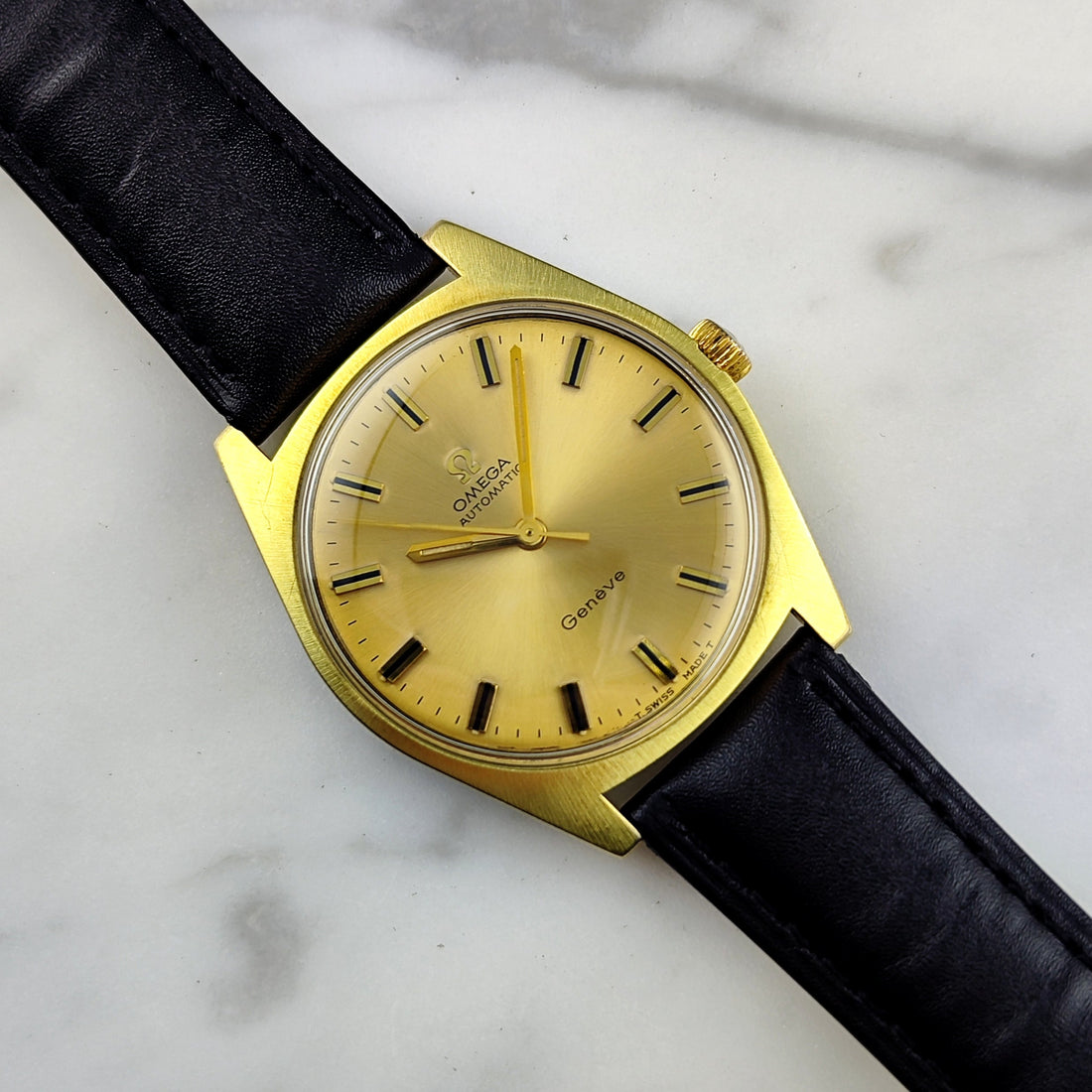 Vintage Omega Genéve Automatic Gold 1968 Serviced 03/2026 [REF. 165.041]