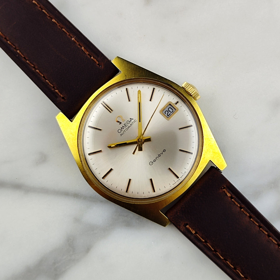 Omega Genève Automatic Gold White Dial 1971 [REF. 166.041]