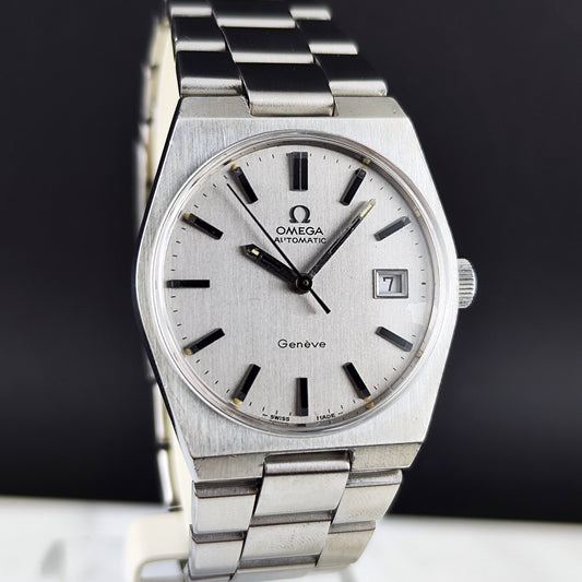Omega Genéve Steel Dial Bracelet 1972 (Ref. 166.099) – frisch serviced