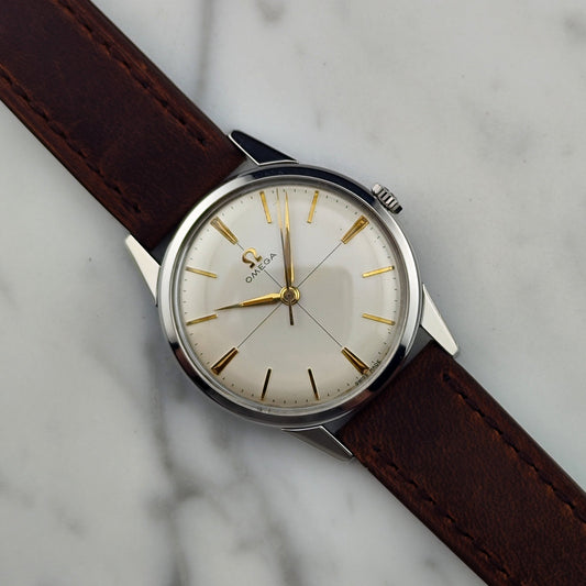 Omega Genève Crosshair Dial 1960 Ref. 14392 – Serviced 01/2026