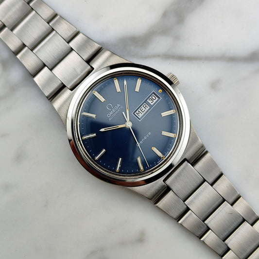 Omega Genéve Day-Date Blue 1974 Serviced Ref. 166.0174