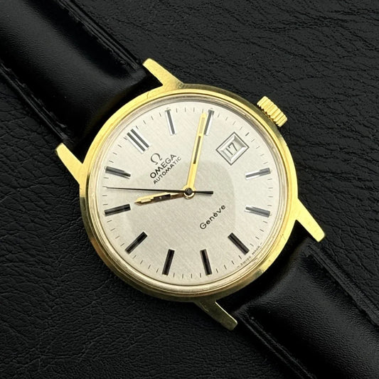 OMEGA Genève Gold Automatic White Dial Good Condition [REF. 166.0098]