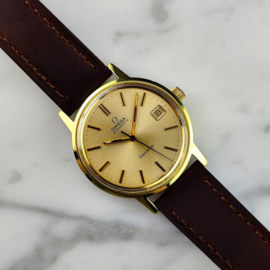 Omega Genève Gold Automatic 1972 – Serviced Classic mit Original-Charakter