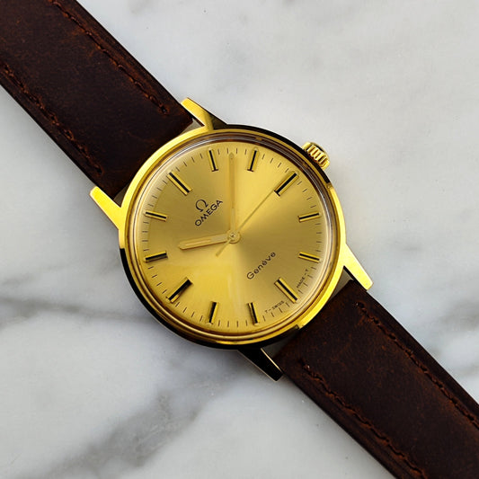 Vintage Omega Genève Gold Mint+ with Box 1970 [REF. 135.070]