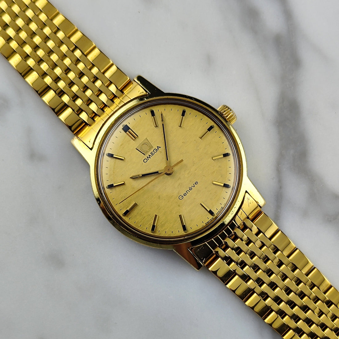 Omega Genève Gold Mosaic Dial (1970) – Warum strukturierte Vintage-Zifferblätter gerade ein Comeback erleben