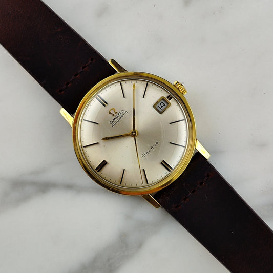 Omega Genève Ref. 162.00009 (1967) – Klassische Vintage-Eleganz in Gold mit frischem Service