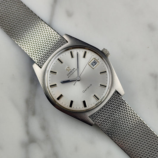 Vintage Omega Genève Rare Config Steel Date 1969 [REF. 166.041]