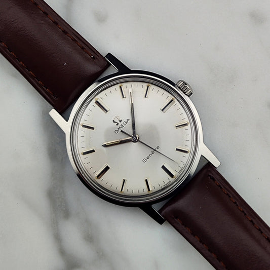 Omega Genève 135.070 Silber Datum Mint | Serviced | Vintage