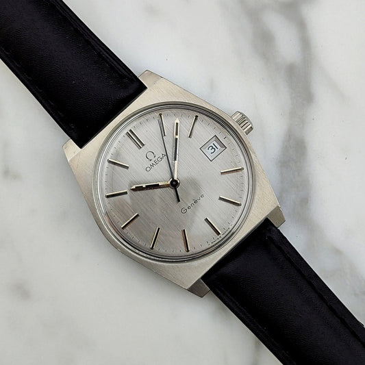 Omega Genève Silver Date Serviced Ref. 136.0049 – Vintage Klassiker