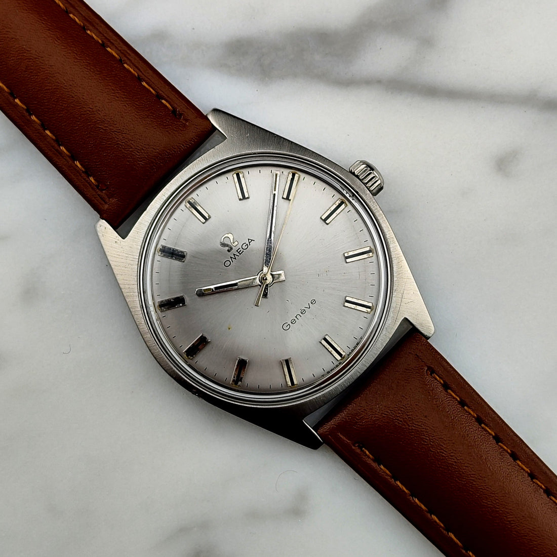 Omega Genève Silver Dial 1970 Ref. 135.041 – Vintage Handaufzug