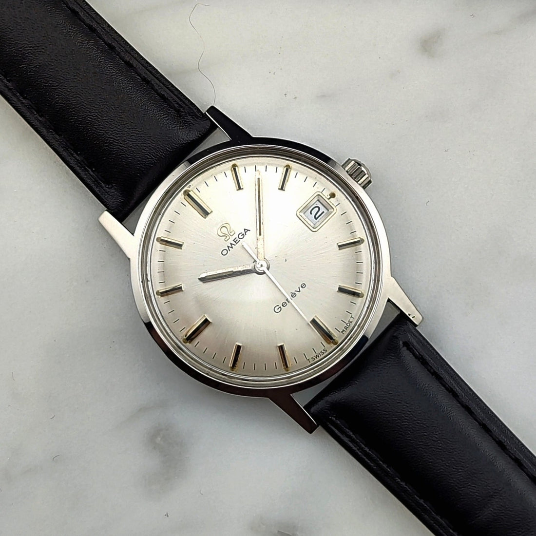 Omega Genève 136.070 Silber 1969 | Vintage Handaufzug