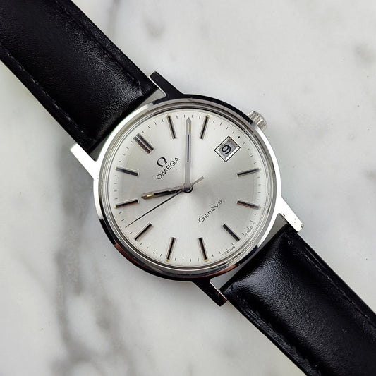 Vintage Omega Genéve Silver Dial Date Mint 1972 [REF. 136.0099]