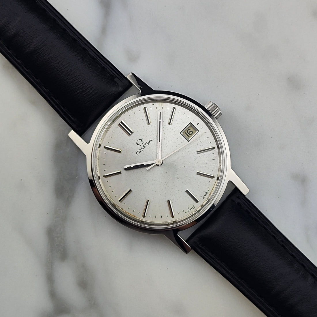 Omega Genève Silbernes Zifferblatt 1977 Ref. 136.0104 – Serviced 01/2026
