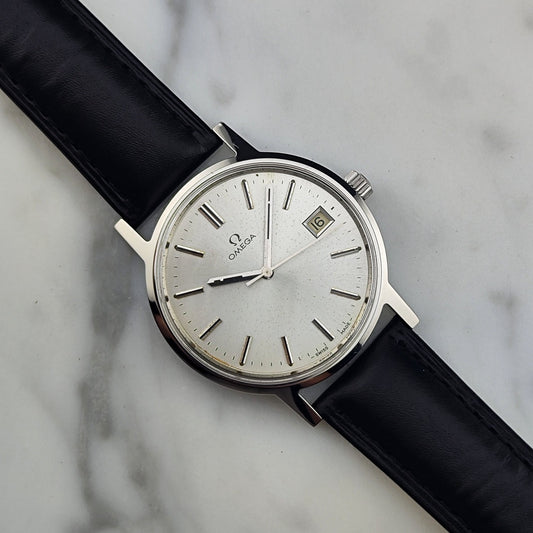 Omega Genève Silbernes Zifferblatt 1977 Ref. 136.0104 – Serviced 01/2026