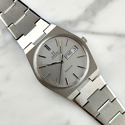 Omega Genéve Ref. 166.0125 Steel 1973 – Extreme Rare Spec Vintage Automatic mit Originalband