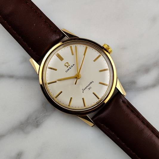 Vintage Omega Seamaster 30 Gold White Dial 1963 [REF. 135.003]