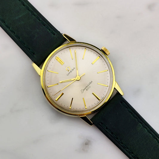 Omega Seamaster 600 Gold 1964 Weißes Zifferblatt Ref. 135.011