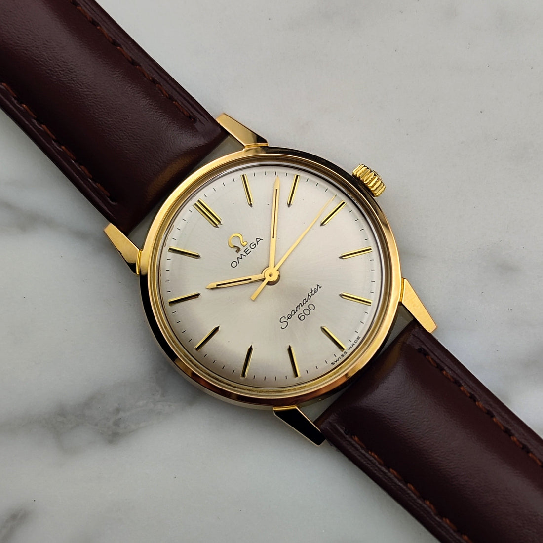 Omega Seamaster 600 Gold White Dial Ref. 135.012