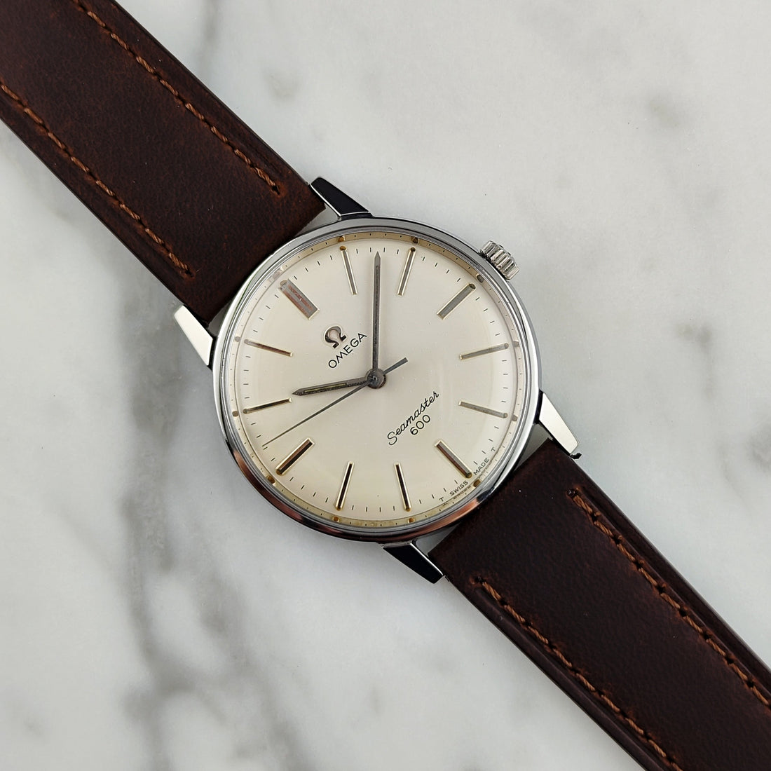 Omega Seamaster 600 White Dial (1966, Ref. 135.011) – seltenes Vintage-Stück, frisch serviced
