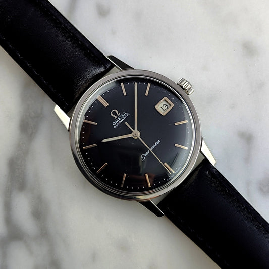 Vintage Omega Seamaster Automatic Black Dial 1964 “Super Rare” [REF. 166.002]