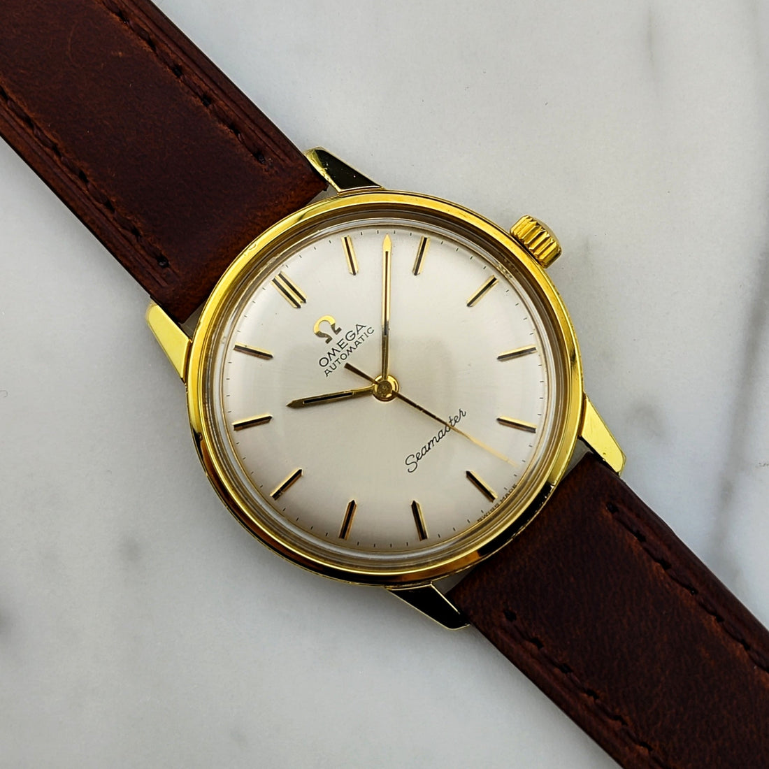 Vintage Omega Seamaster Automatic Gold White Dial [REF. 165.002]