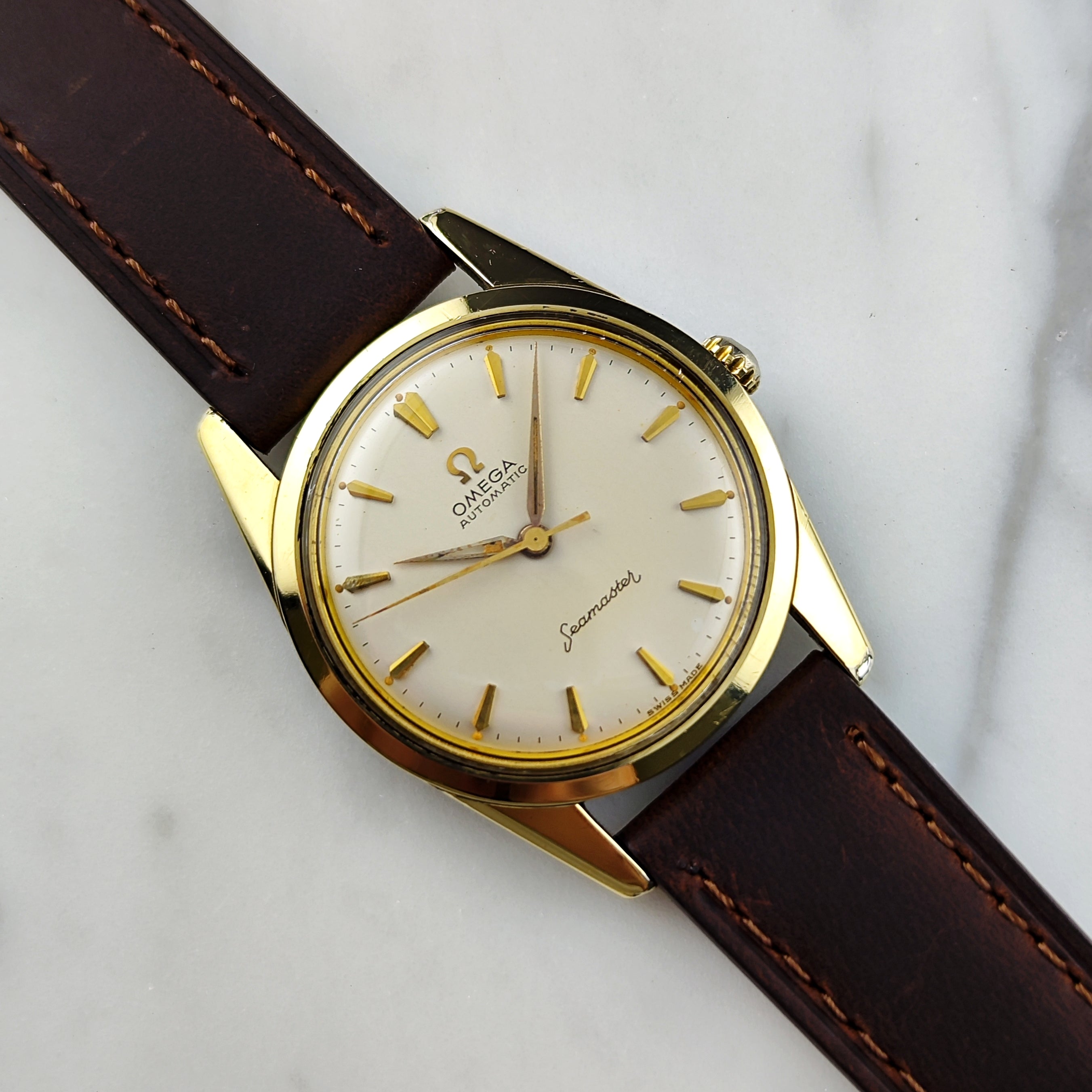 Omega Seamaster Ref. 14700 Gold 1960 – Vintage Automatic Dress Watch C ...