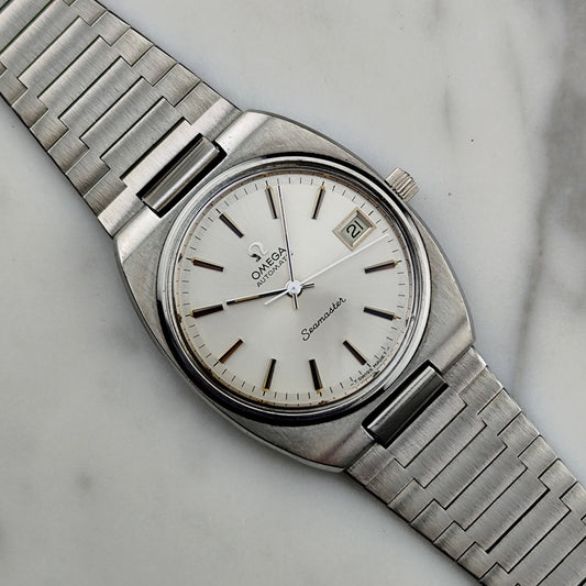Vintage Omega Seamaster Automatic Steel Date 1974 – Serviced 04/2026 [REF. 166.0206]