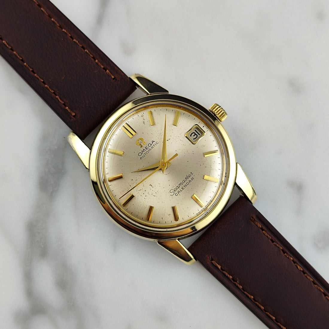 Omega Seamaster Calendar Ref. 2849 – Goldene Vintage-Omega von 1956