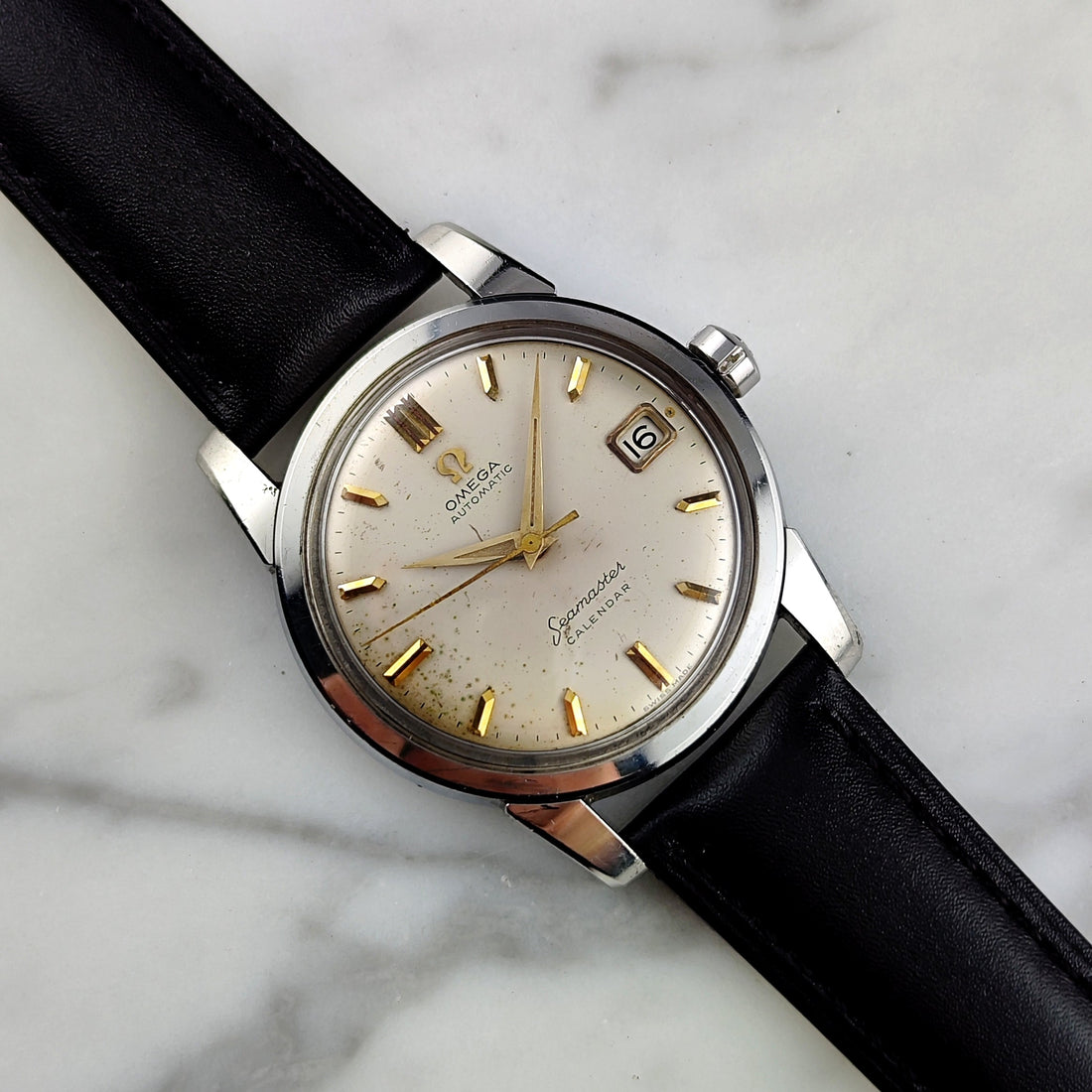 Omega Seamaster Calendar Ref. 2922 Gold 1958 – Serviced Vintage Automatic mit Datum