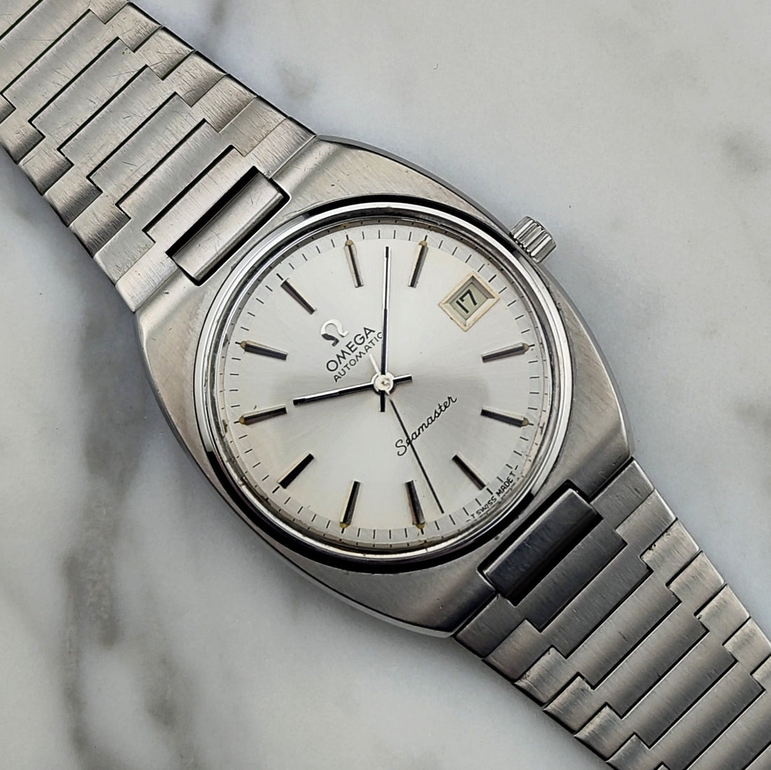 Omega Seamaster Date 166.0206 | Stahl | Serviced | Signiertes Glas